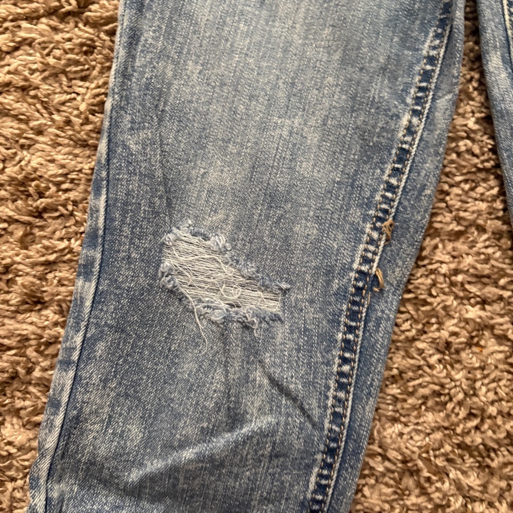 Girls Stylish Light Blue Skinny Jeans - Picture 8 of 12